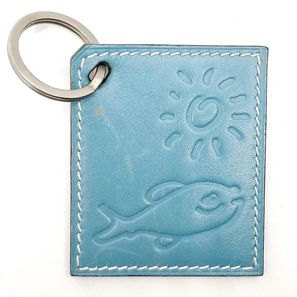 Authentic Hermes Leather Key Ring